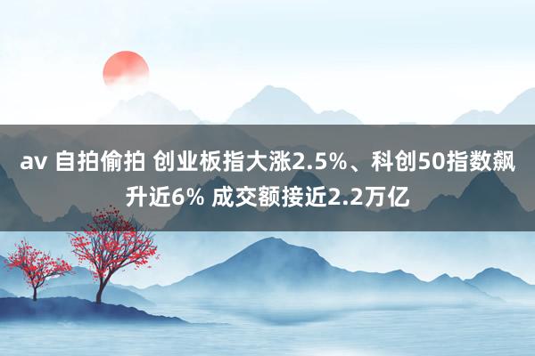 av 自拍偷拍 创业板指大涨2.5%、科创50指数飙升近6% 成交额接近2.2万亿