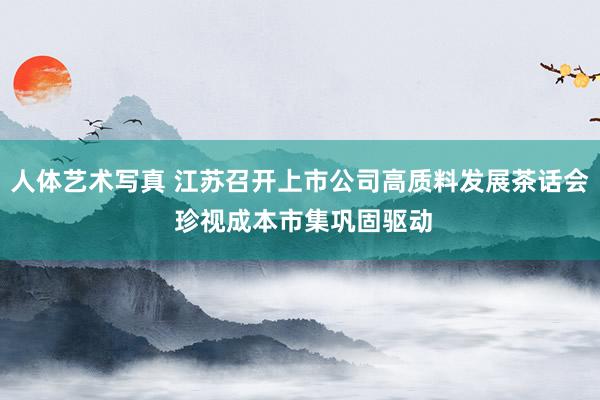 人体艺术写真 江苏召开上市公司高质料发展茶话会 珍视成本市集巩固驱动